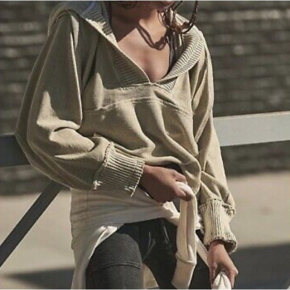 Free People Cream Hoodie - Picture 10 of 11